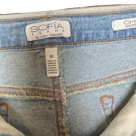 SOFIA V. medium blue denim shorts // Wms 18 - Picture 4 of 5